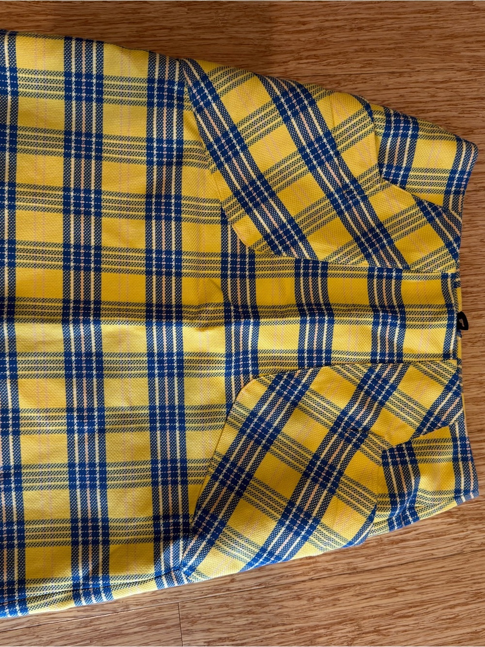 Brooks Brothers Yellow and Blue Plaid Skirt Interior Label Detail